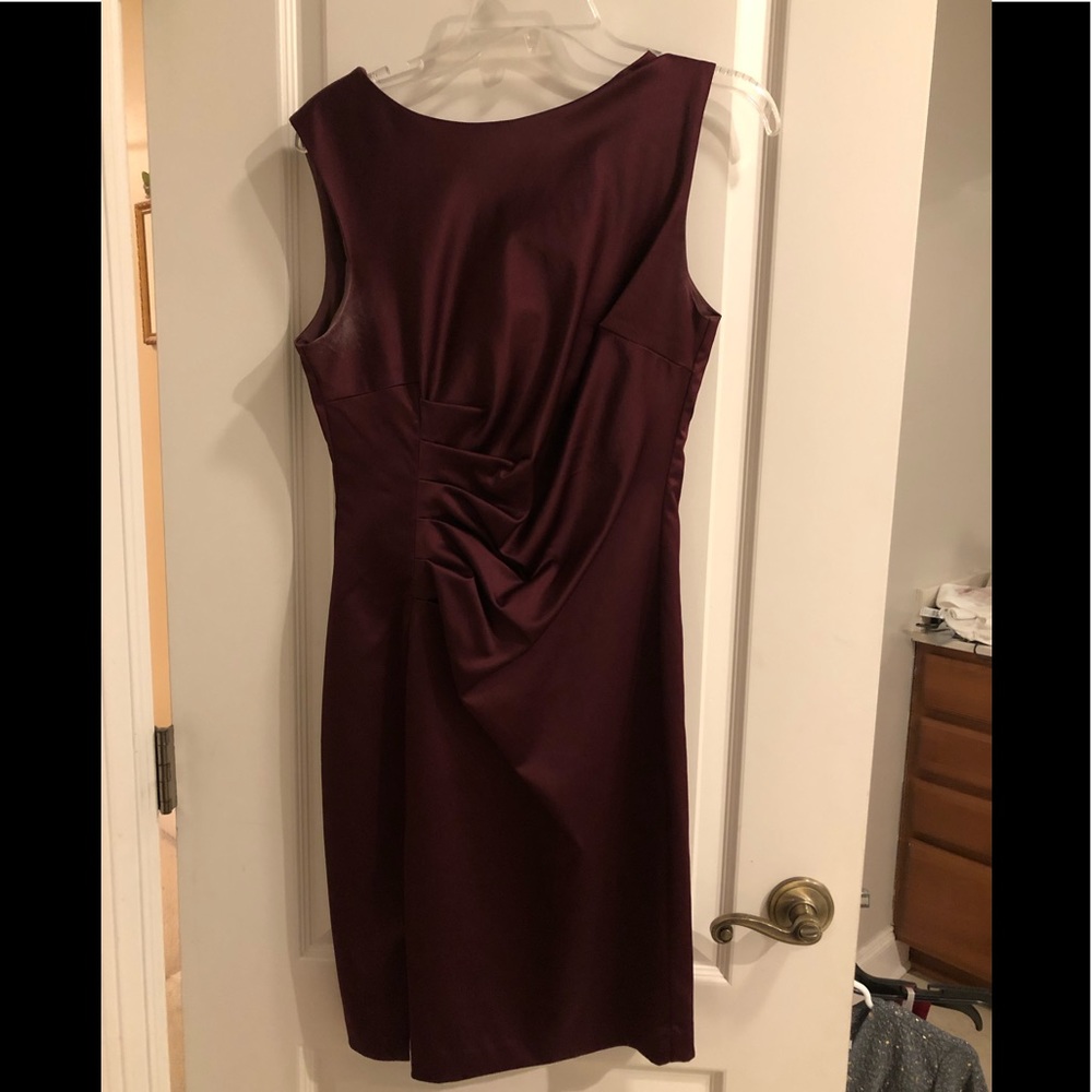 Maroon sleeveless dress